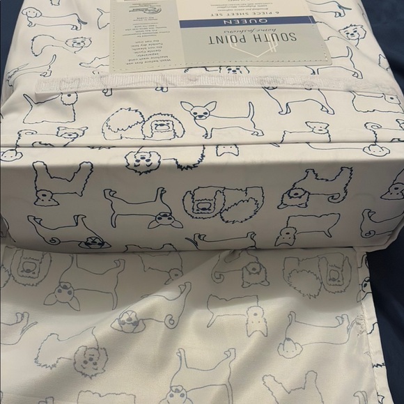 NWT: South Point Queen Dog Print Sheet Set - see details on what’s included. - Picture 2 of 3